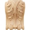 Ekena Millwork 5"W x 3"D x 6 1/2"H Large Acanthus Block w/ Backplate Wood Corbel, Red Oak CORW05X03X07ABRO - alternate 2